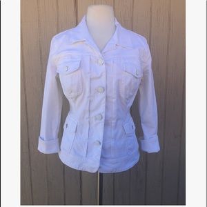 Cristina White Jean Jacket